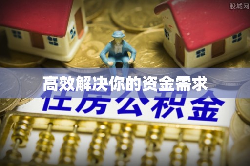 新干高效解决你的资金需求