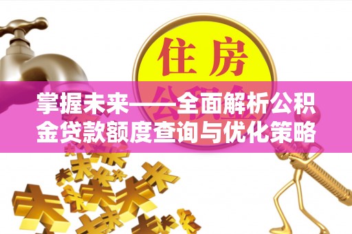 新干掌握未来——全面解析公积金贷款额度查询与优化策略