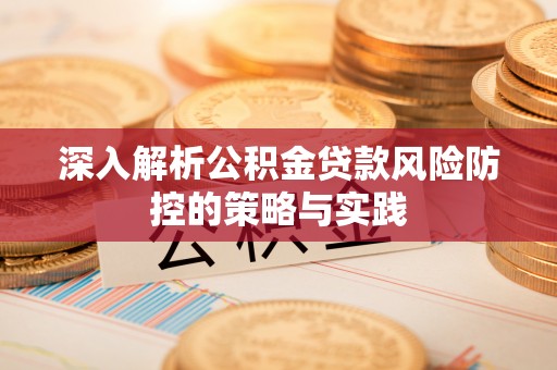 新干深入解析公积金贷款风险防控的策略与实践