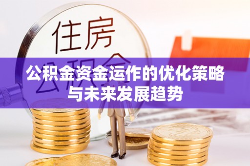 新干公积金资金运作的优化策略与未来发展趋势