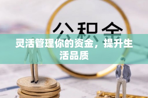 新干灵活管理你的资金，提升生活品质