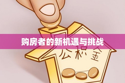 新干购房者的新机遇与挑战