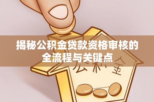 新干揭秘公积金贷款资格审核的全流程与关键点