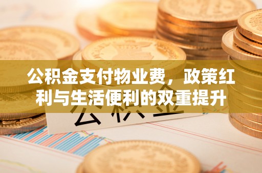 新干公积金支付物业费，政策红利与生活便利的双重提升