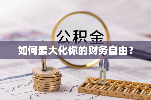 新干如何最大化你的财务自由？