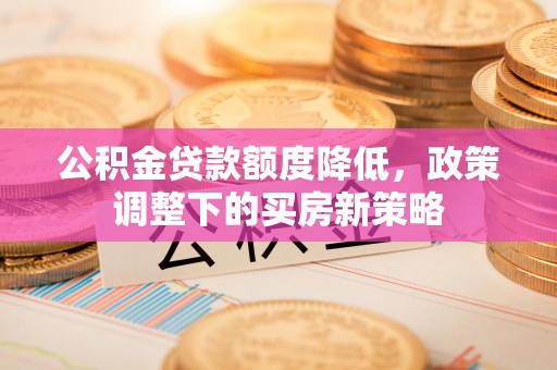 新干公积金贷款额度降低，政策调整下的买房新策略