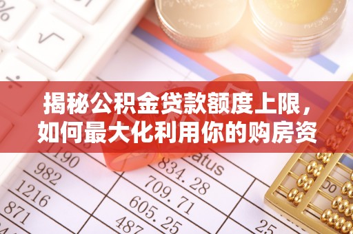 新干揭秘公积金贷款额度上限，如何最大化利用你的购房资金？