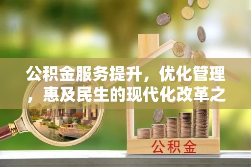 新干公积金服务提升，优化管理，惠及民生的现代化改革之路