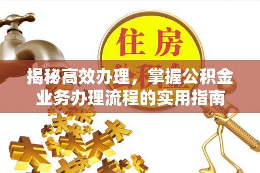 新干揭秘高效办理，掌握公积金业务办理流程的实用指南