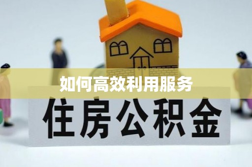 新干如何高效利用服务