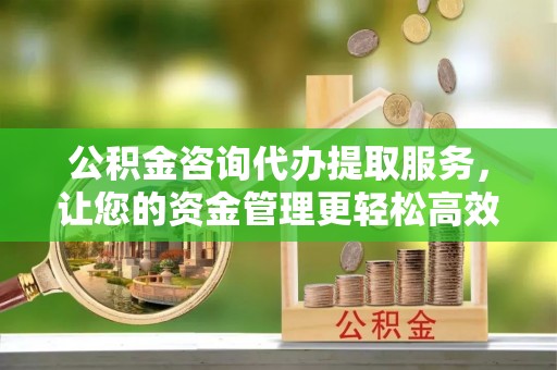 新干公积金咨询代办提取服务，让您的资金管理更轻松高效