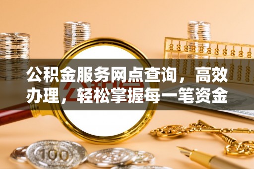 新干公积金服务网点查询，高效办理，轻松掌握每一笔资金动态