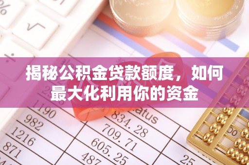 新干揭秘公积金贷款额度，如何最大化利用你的资金