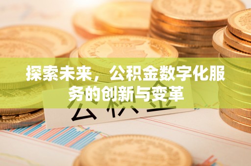 新干探索未来，公积金数字化服务的创新与变革