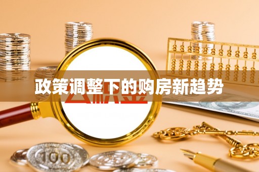 新干政策调整下的购房新趋势