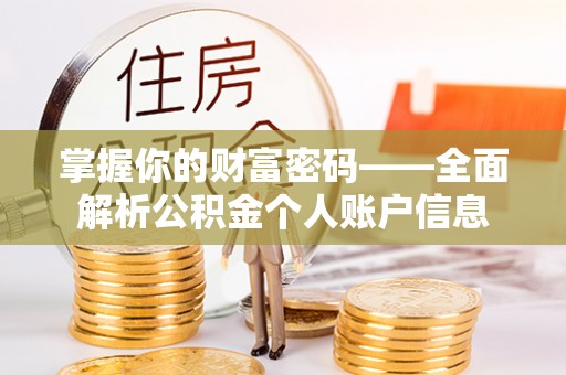 新干掌握你的财富密码——全面解析公积金个人账户信息
