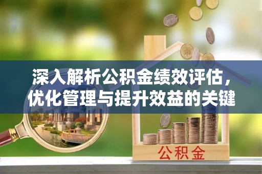 新干深入解析公积金绩效评估，优化管理与提升效益的关键路径