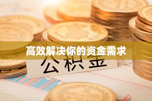 新干高效解决你的资金需求