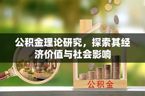 新干公积金理论研究，探索其经济价值与社会影响