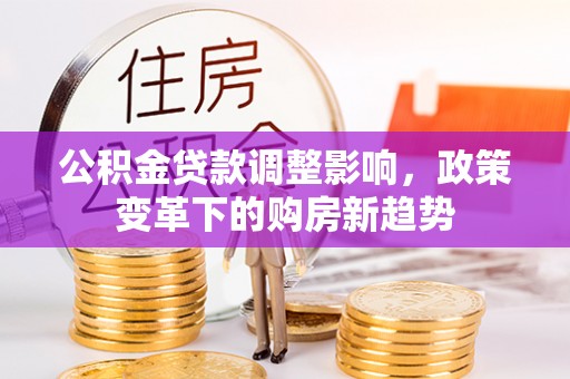 新干公积金贷款调整影响，政策变革下的购房新趋势