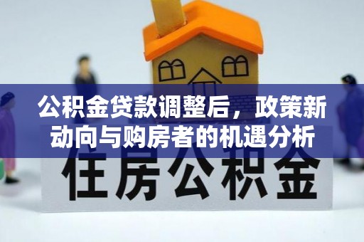 新干公积金贷款调整后，政策新动向与购房者的机遇分析