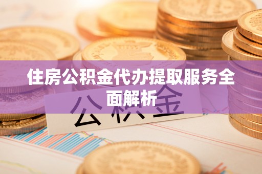 新干住房公积金代办提取服务全面解析