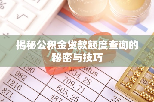 新干揭秘公积金贷款额度查询的秘密与技巧