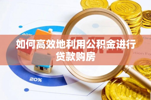 新干如何高效地利用公积金进行贷款购房